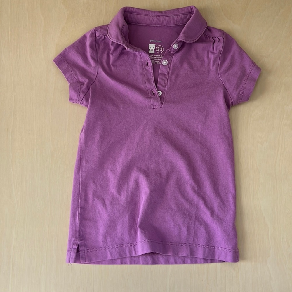 Primary polo shirt 2-3T